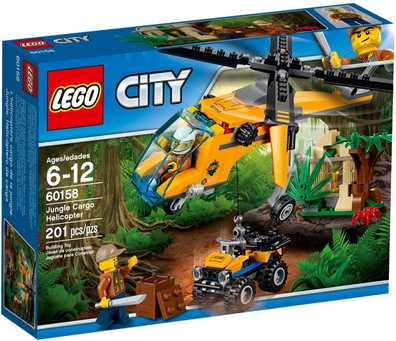 LEGO Set-Jungle Cargo Helicopter-Town / City / Jungle-60158-1-Creative Brick Builders